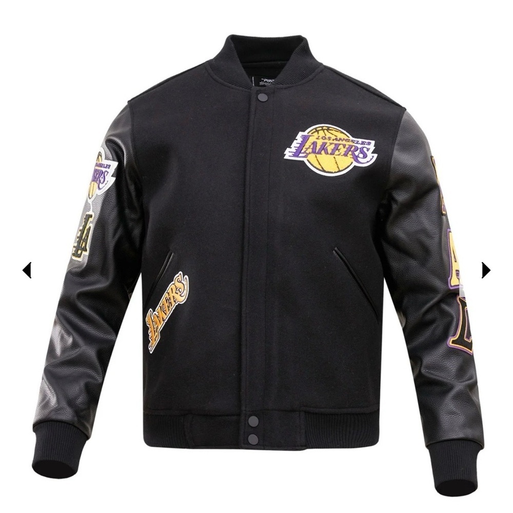 NBA LOS ANGELES LAKERS CLASSIC WOOL MEN'S VARSITY JACKET Size XXXL / 3XL